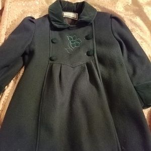 Girls wool dress coat